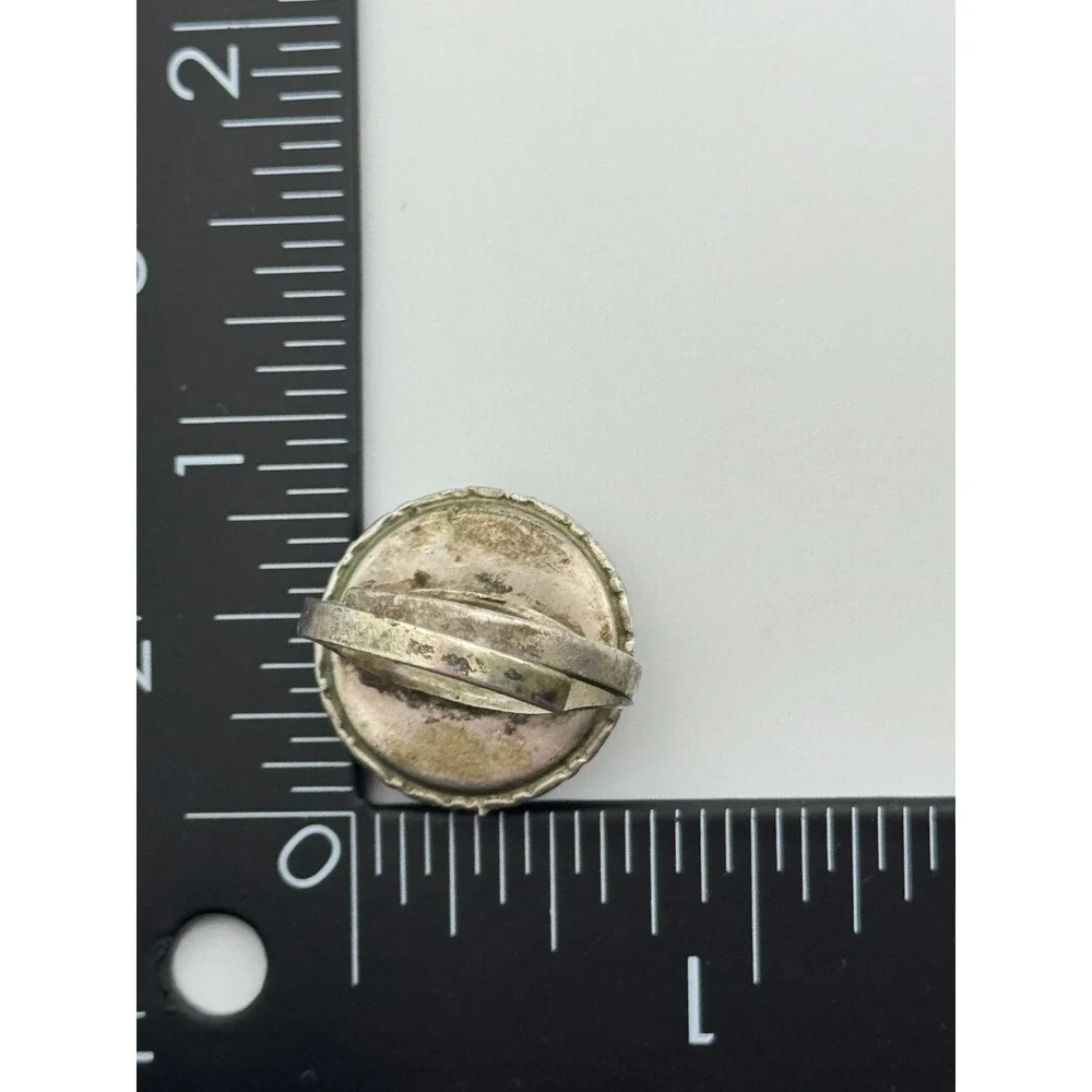 Vintage Silver Tone Butterfly Wing Adjustable Ring AS IS‎